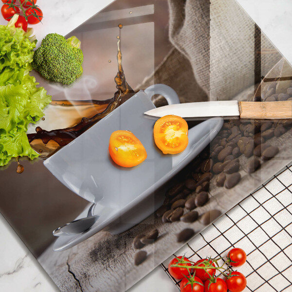 Protection plaque induction Tasse et grains de café