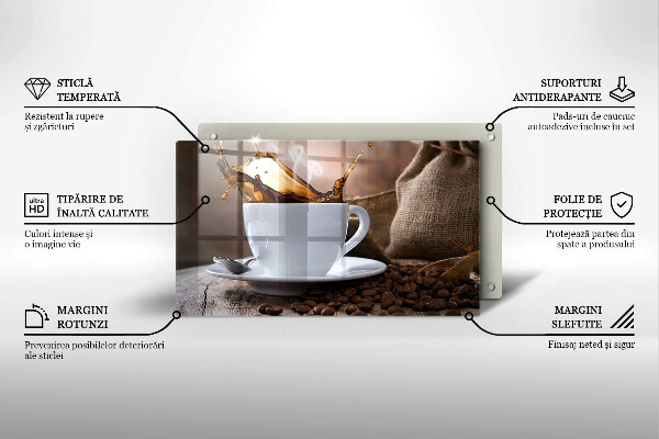 Protection plaque induction Tasse et grains de café