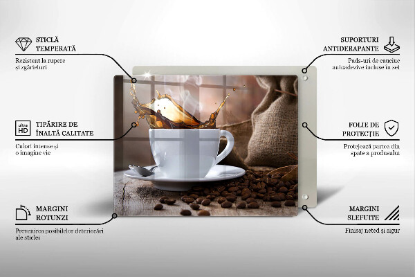 Protection plaque induction Tasse et grains de café