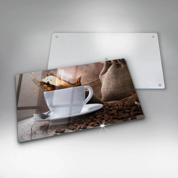 Protection plaque induction Tasse et grains de café