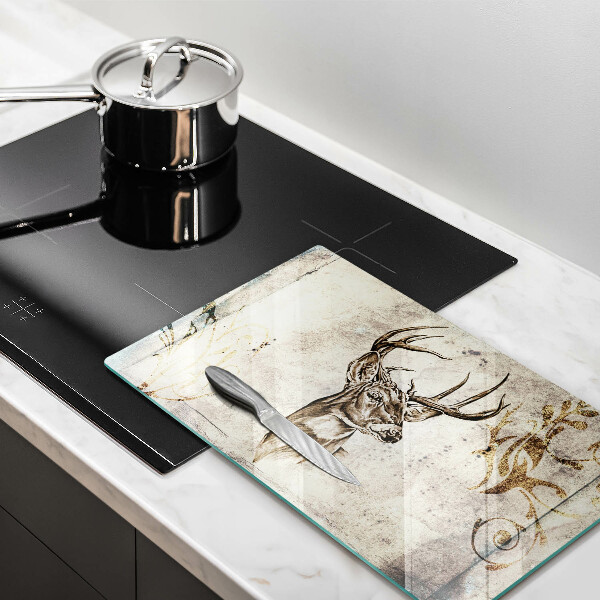 Protection plaque induction Illustration d'animaux de cerf