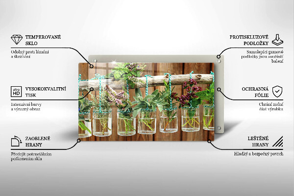 Protection plaque induction Plantes aromatiques vintage