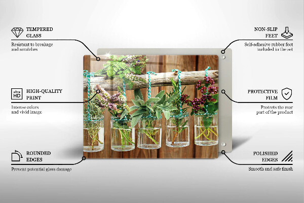 Protection plaque induction Plantes aromatiques vintage