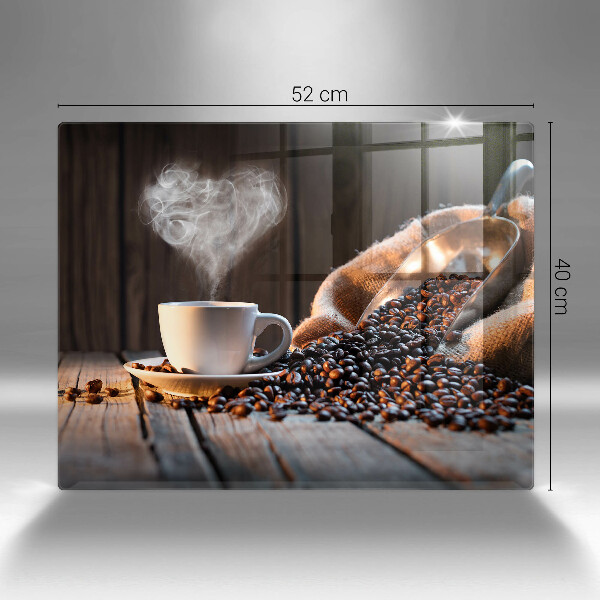 Protection plaque induction Tasse à café et coeur