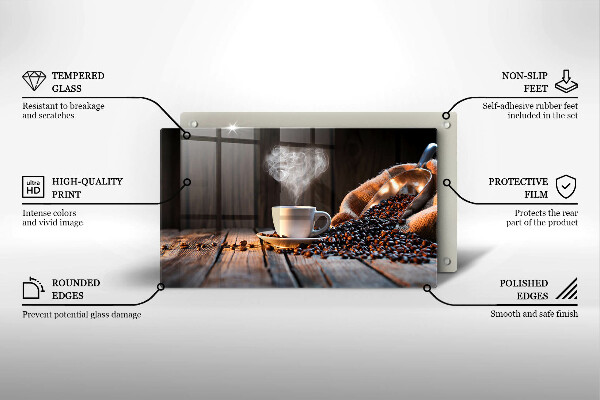 Protection plaque induction Tasse à café et coeur