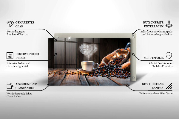 Protection plaque induction Tasse à café et coeur