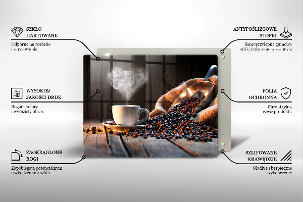 Protection plaque induction Tasse à café et coeur