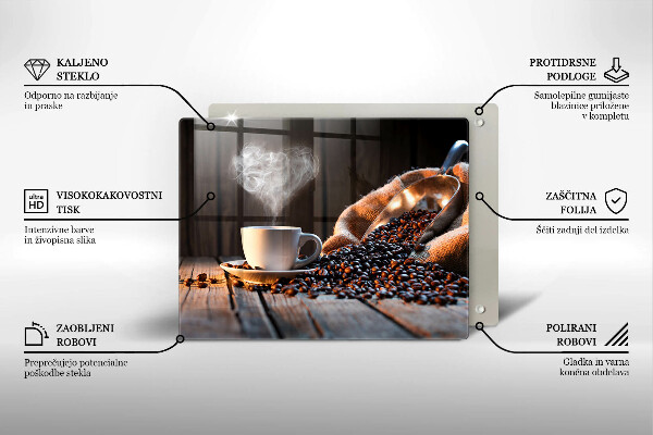 Protection plaque induction Tasse à café et coeur