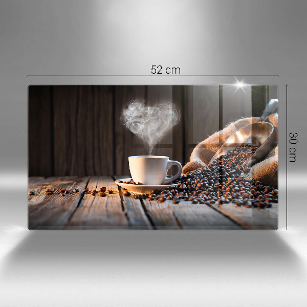 Protection plaque induction Tasse à café et coeur