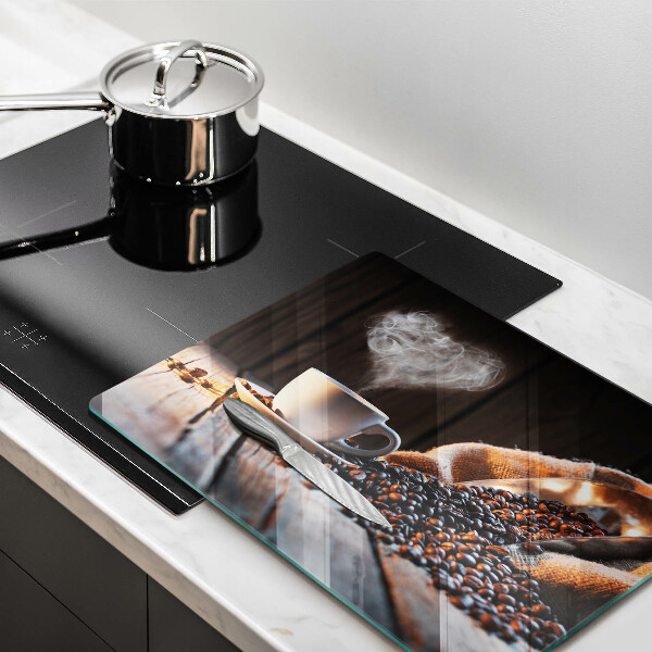 Protection plaque induction Tasse à café et coeur