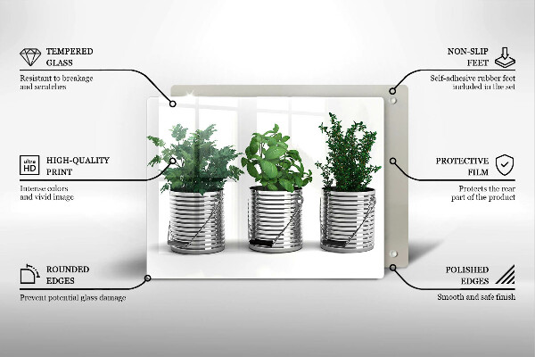 Protection plaque induction Pots de plantes aromatiques