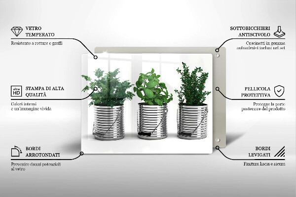 Protection plaque induction Pots de plantes aromatiques