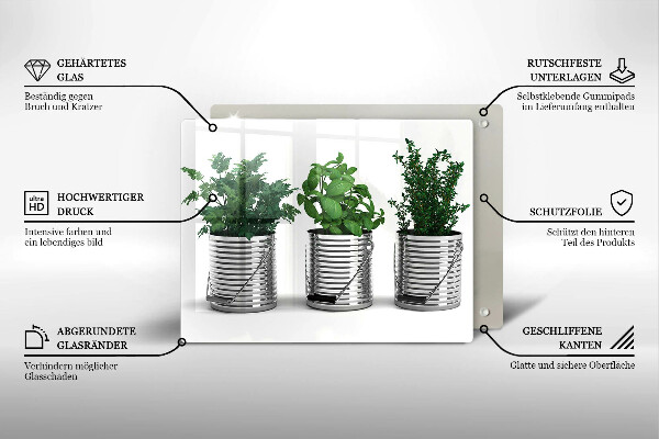 Protection plaque induction Pots de plantes aromatiques