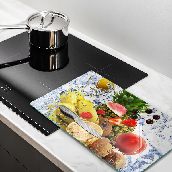 Protection plaque induction Fruits juteux et eau