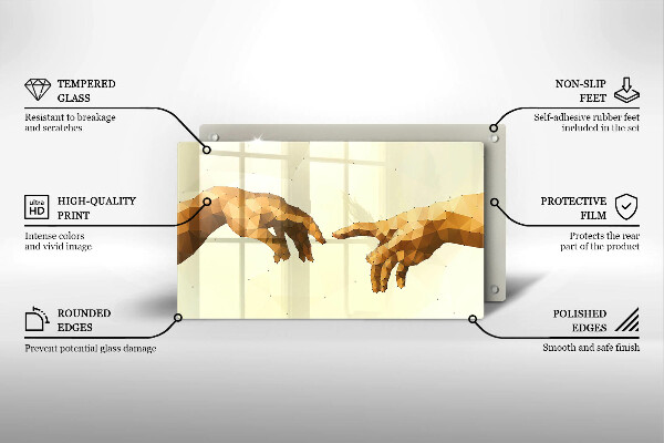 Protection plaque induction Création des mains d'Adam