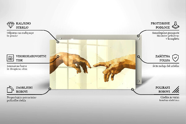 Protection plaque induction Création des mains d'Adam