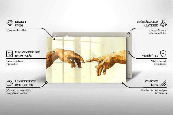 Protection plaque induction Création des mains d'Adam