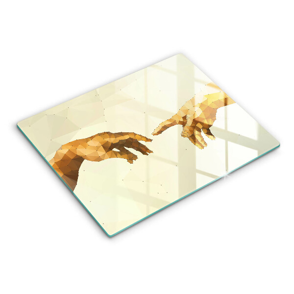 Protection plaque induction Création des mains d'Adam