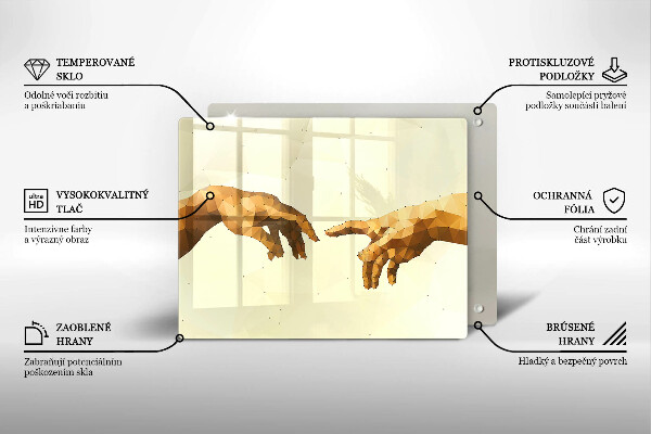 Protection plaque induction Création des mains d'Adam