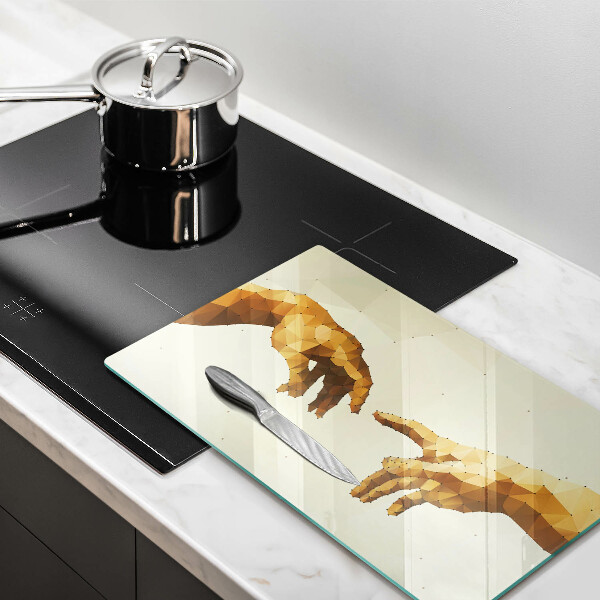 Protection plaque induction Création des mains d'Adam