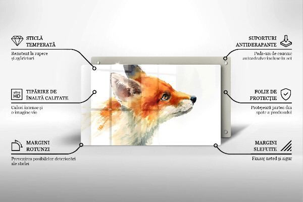 Protection plaque induction Renard peint