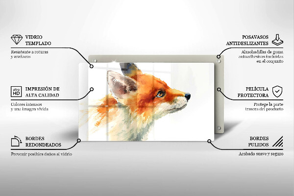 Protection plaque induction Renard peint