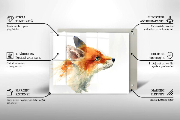 Protection plaque induction Renard peint