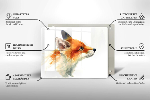 Protection plaque induction Renard peint