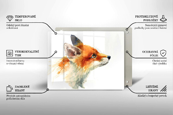 Protection plaque induction Renard peint