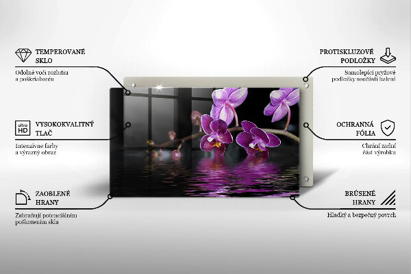 Protection plaque induction Eau zen d'orchidée