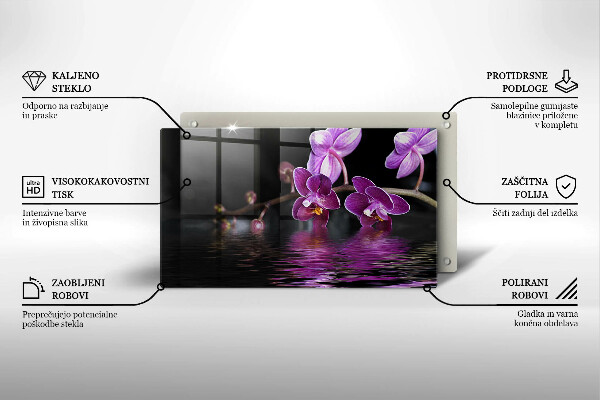 Protection plaque induction Eau zen d'orchidée