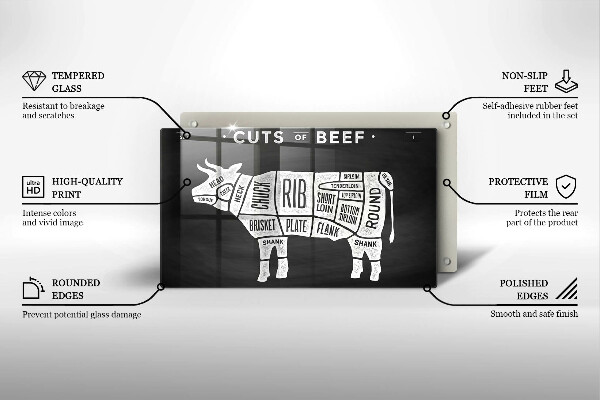 Protection plaque induction Bœuf à la viande de vache