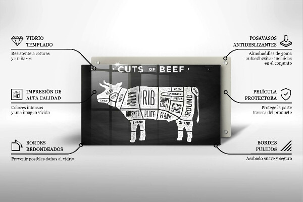 Protection plaque induction Bœuf à la viande de vache