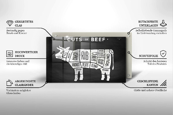 Protection plaque induction Bœuf à la viande de vache