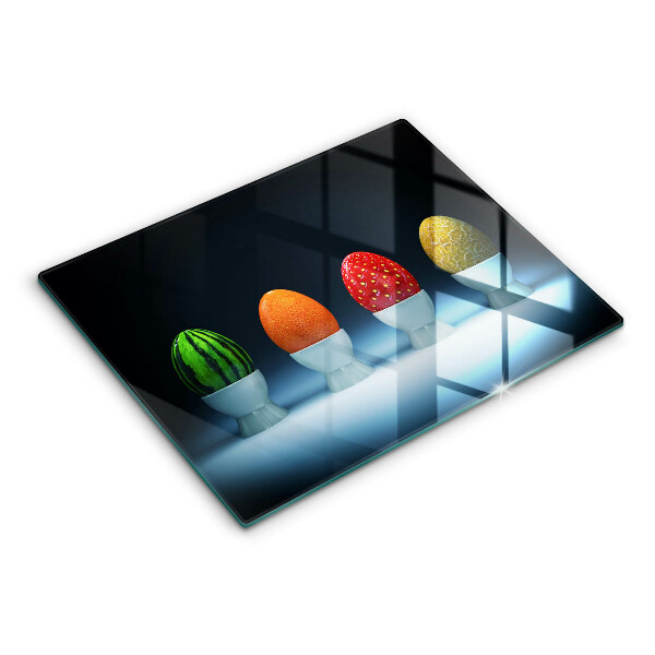 Protection plaque induction Oeufs de fruits abstraits