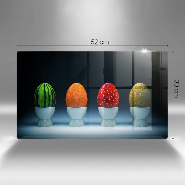 Protection plaque induction Oeufs de fruits abstraits