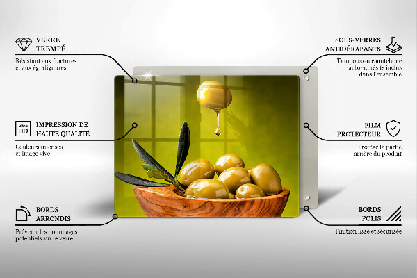 Protection plaque induction Olives savoureuses