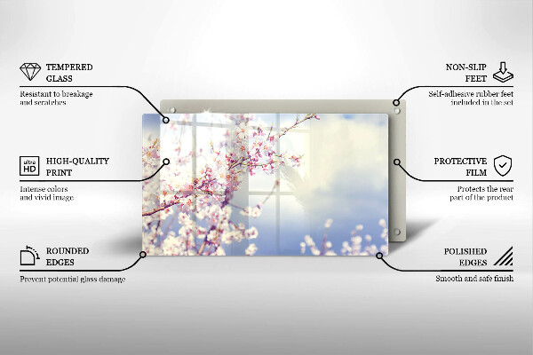 Protection plaque induction Arbre en fleurs