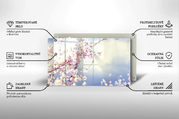 Protection plaque induction Arbre en fleurs