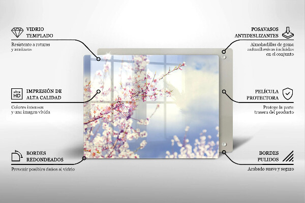 Protection plaque induction Arbre en fleurs