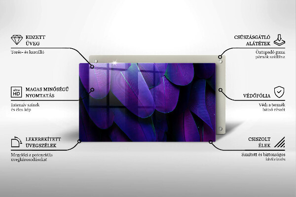 Protection plaque induction Plumes de néon