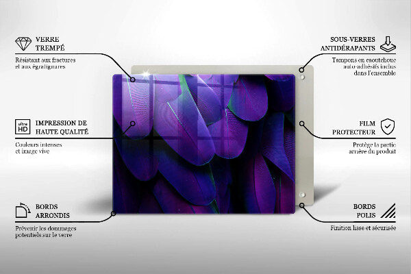 Protection plaque induction Plumes de néon