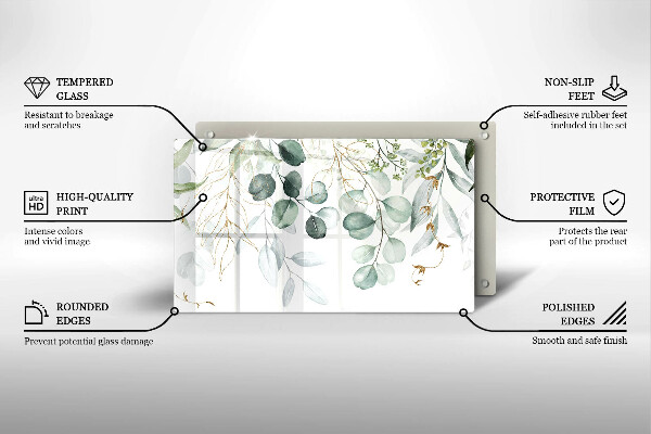 Protection plaque induction Plantes peintes