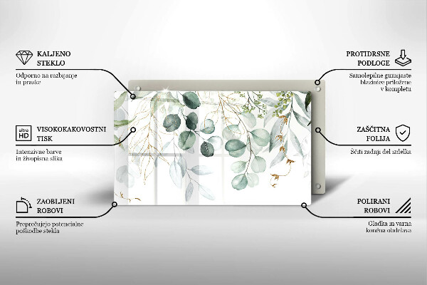 Protection plaque induction Plantes peintes