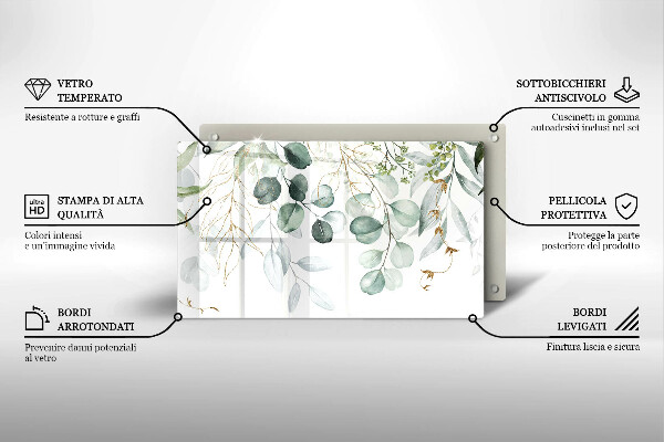 Protection plaque induction Plantes peintes