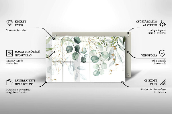 Protection plaque induction Plantes peintes