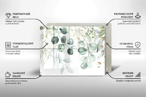 Protection plaque induction Plantes peintes