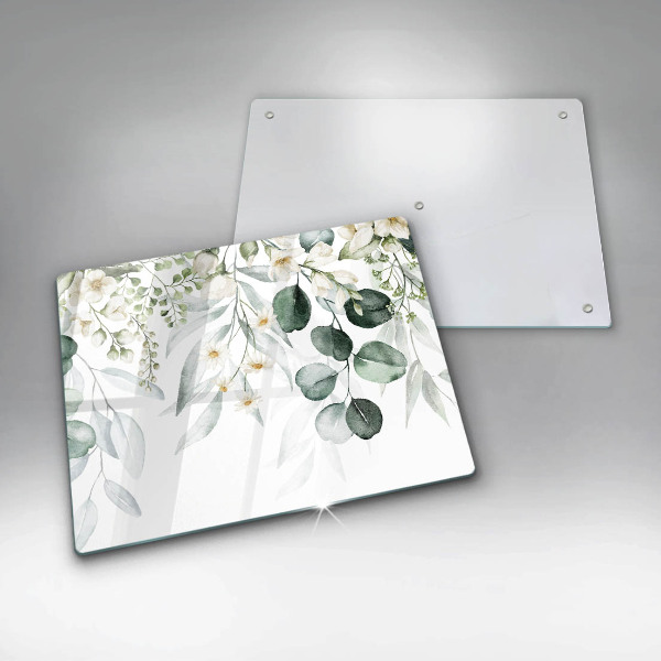 Protection plaque induction Plantes aquarelles