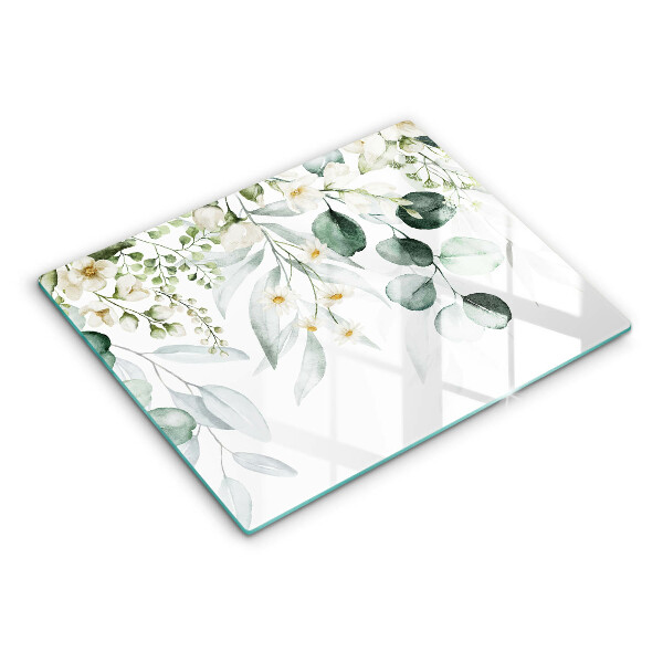 Protection plaque induction Plantes aquarelles