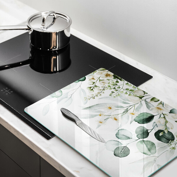 Protection plaque induction Plantes aquarelles